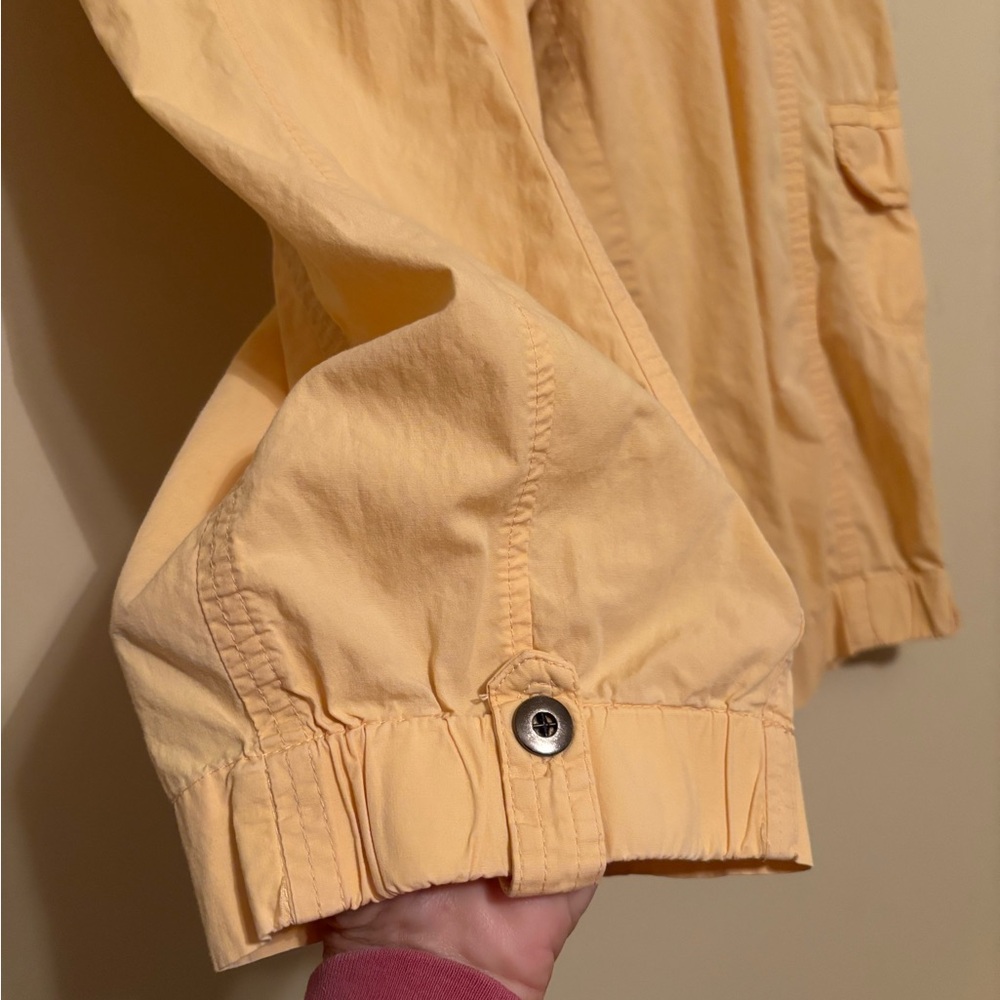 Chicos utility capri pants Chicos size 2 USA large yellow - Picture 4 of 6